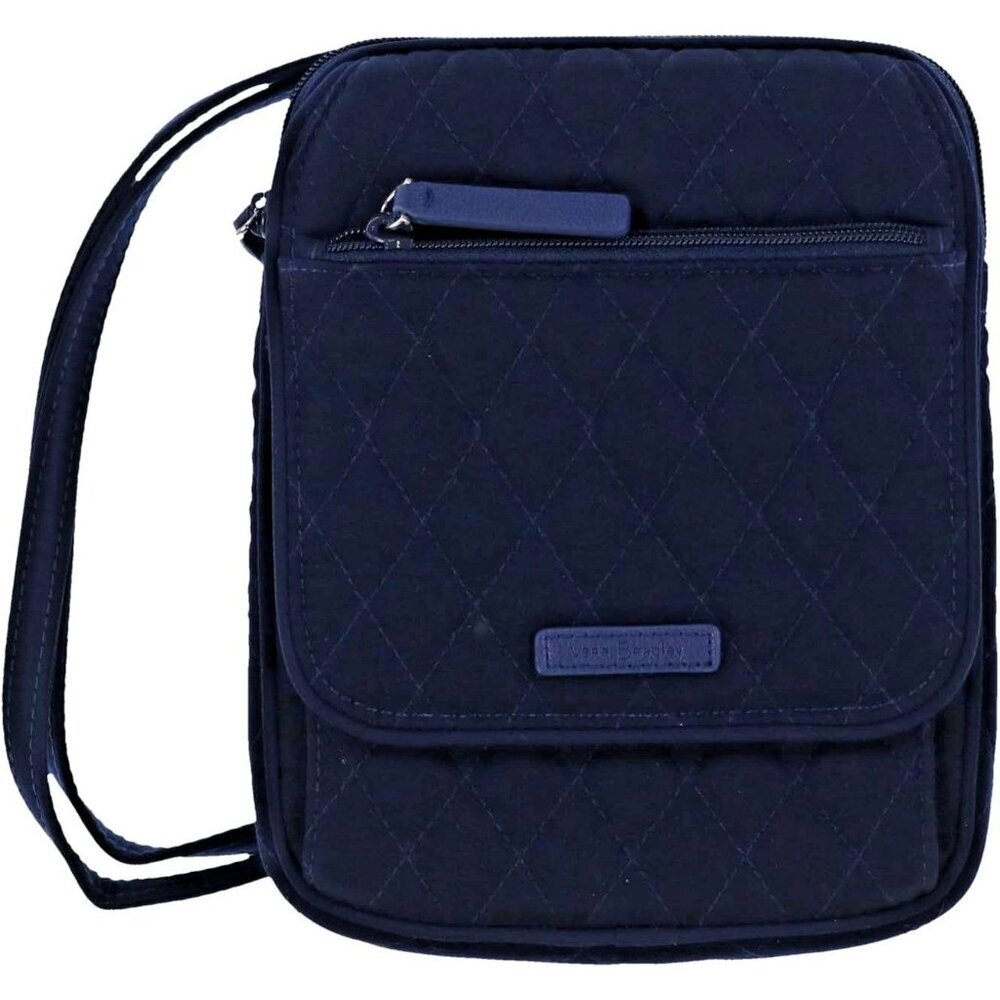 Vera Bradley Mini Hipster in Classic Navy 8" x 6.5" - Picture 8 of 12